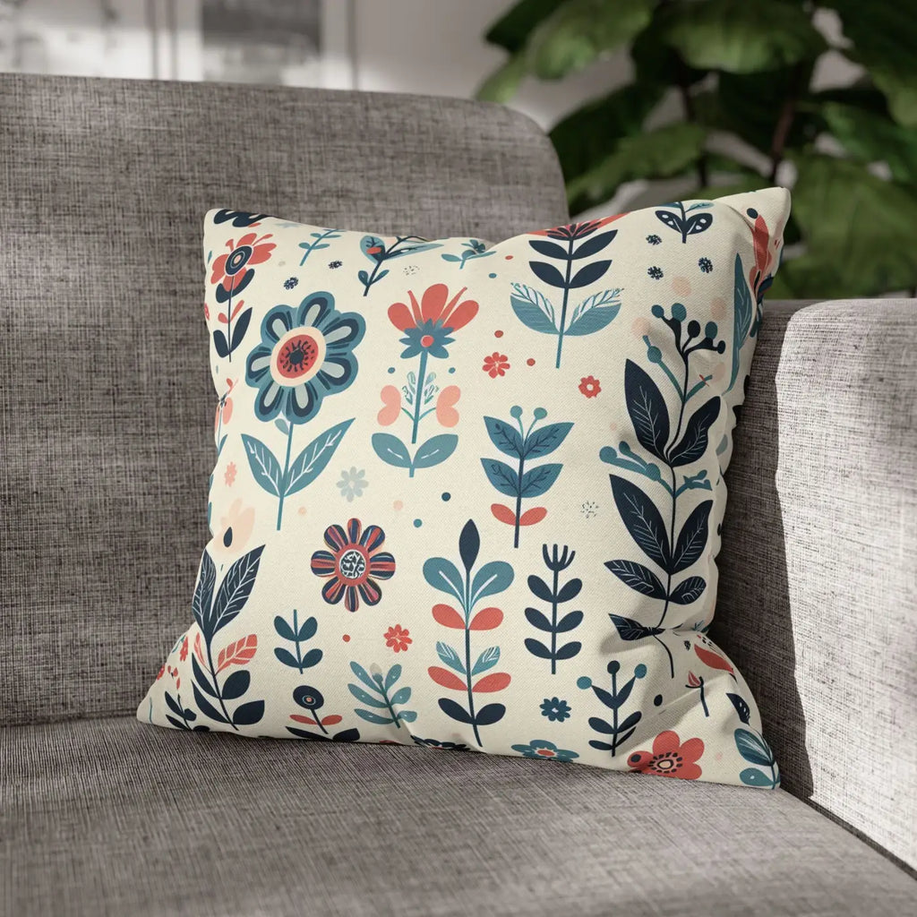 Flower Garden Decorative Pillowcase - Cozy Floral Design - DipaliZ