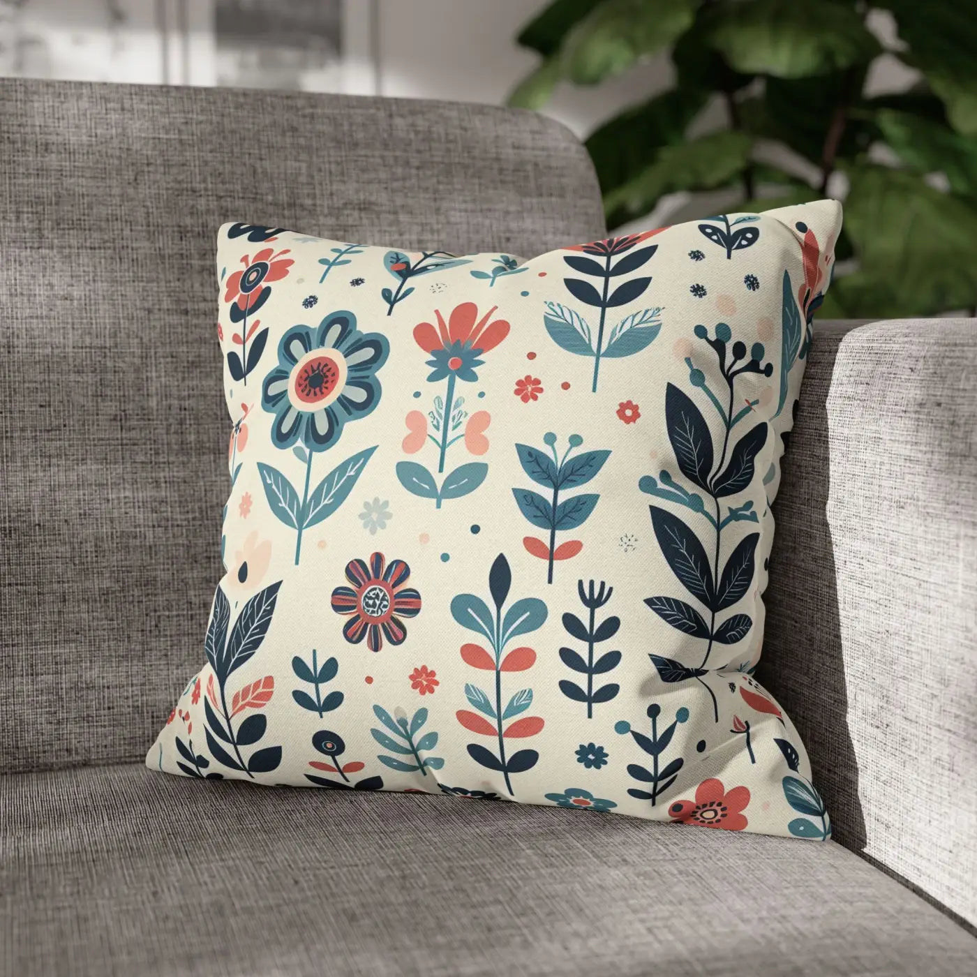 Flower Garden Decorative Pillowcase - Cozy Floral Design - DipaliZ