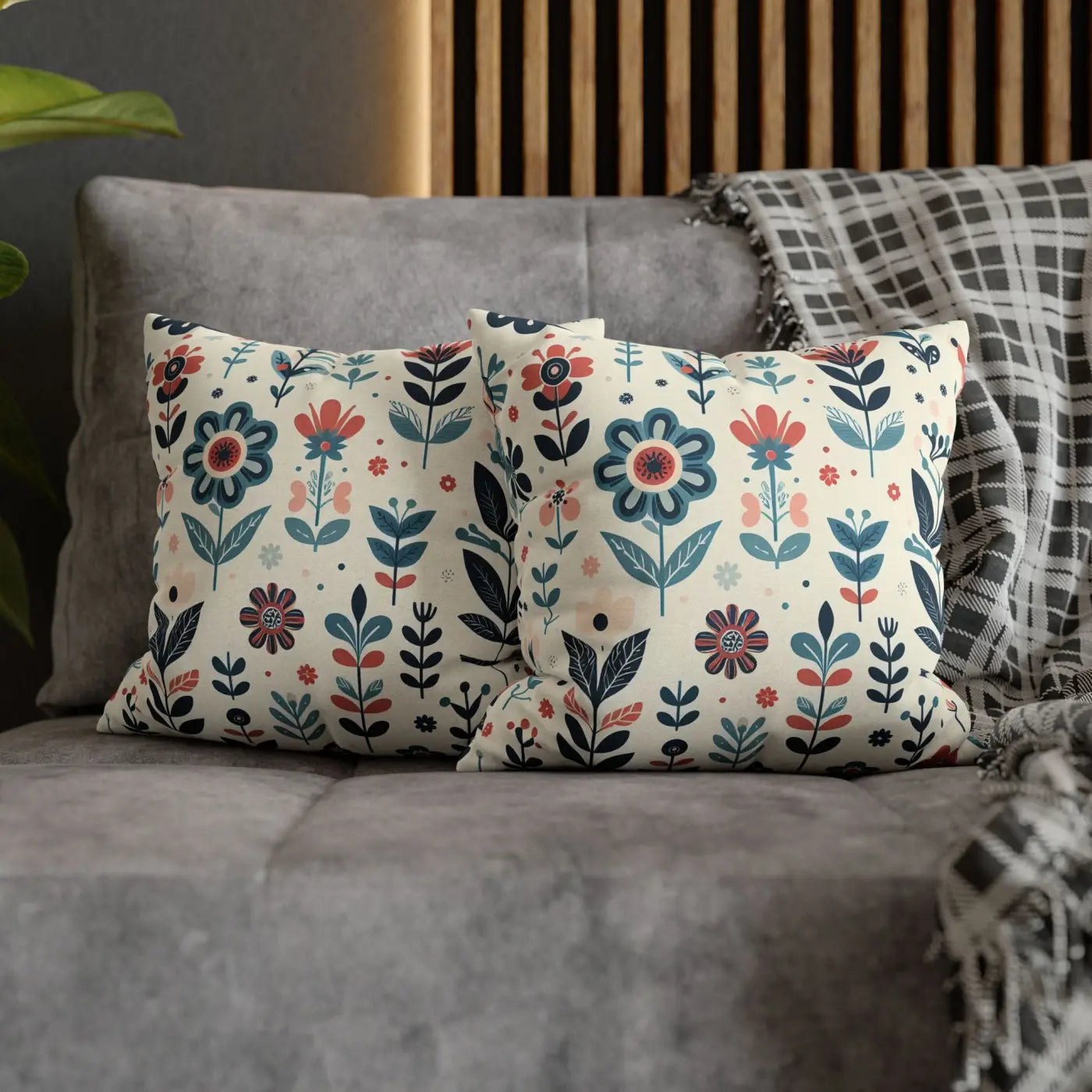 Flower Garden Decorative Pillowcase - Cozy Floral Design - DipaliZ