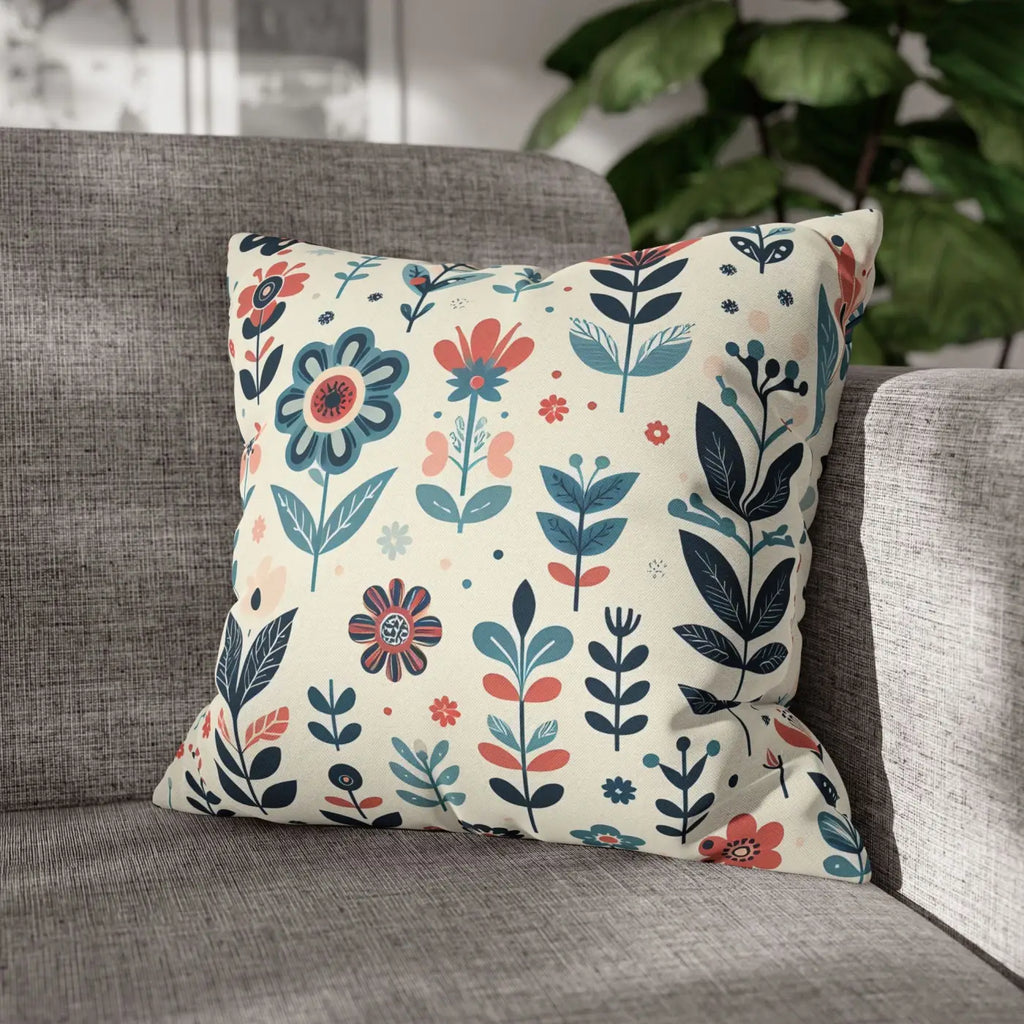 Flower Garden Decorative Pillowcase - Cozy Floral Design - DipaliZ