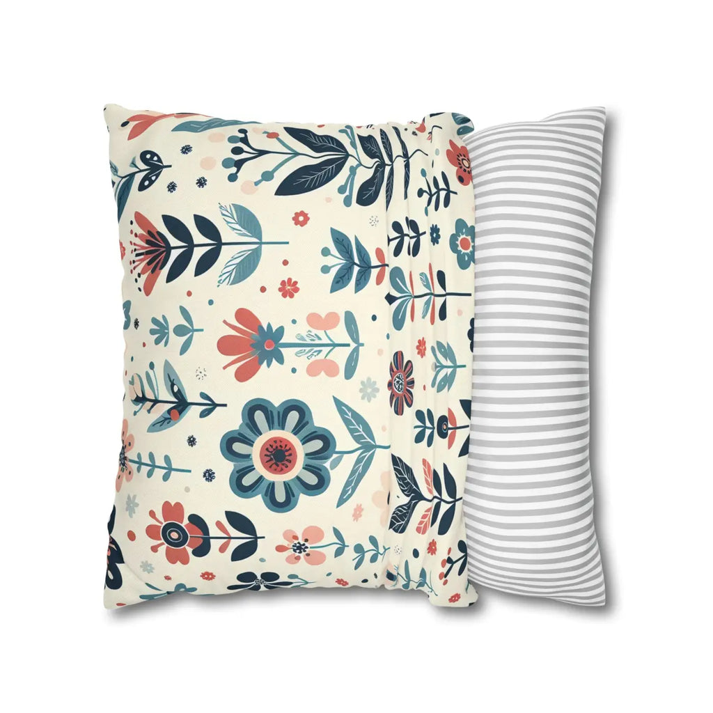 Flower Garden Decorative Pillowcase - Cozy Floral Design - DipaliZ