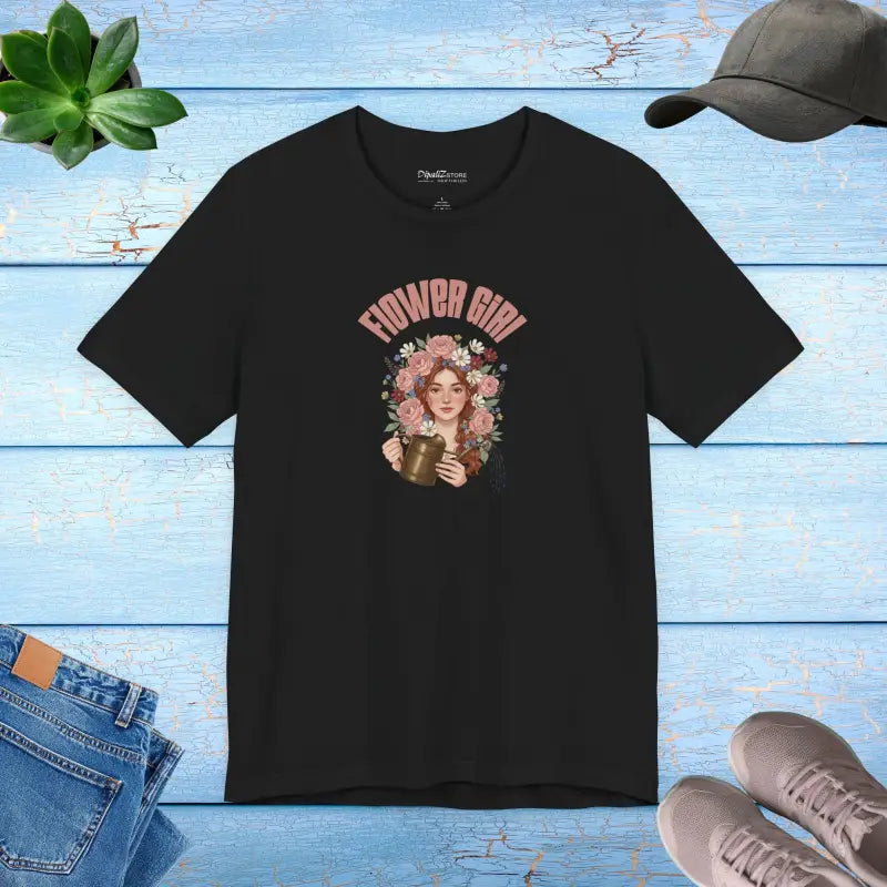 Flower Girl Lover Tee - Unisex Cotton Short Sleeve - DipaliZ