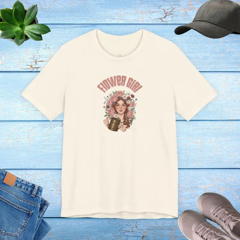 Flower Girl Lover Tee - Unisex Cotton Short Sleeve - DipaliZ