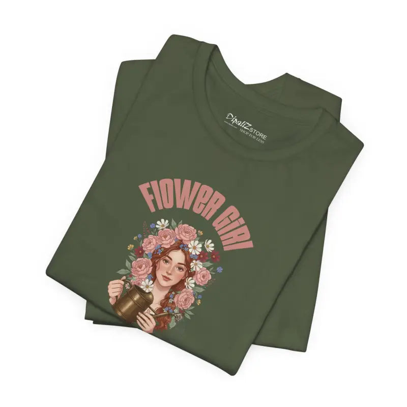 Flower Girl Lover Tee - Unisex Cotton Short Sleeve - DipaliZ