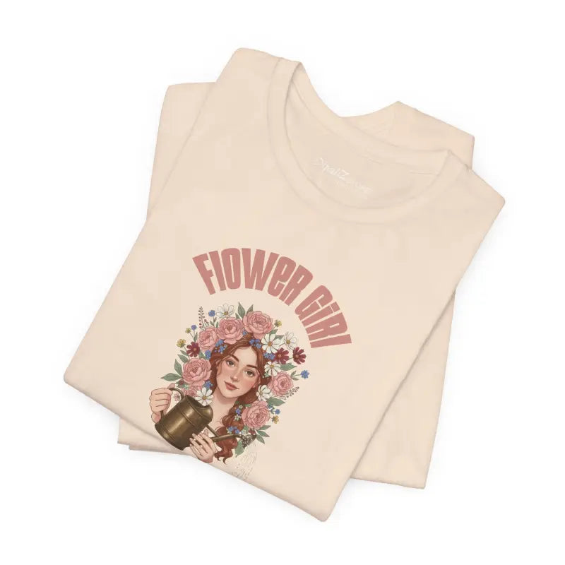 Flower Girl Lover Tee - Unisex Cotton Short Sleeve - DipaliZ