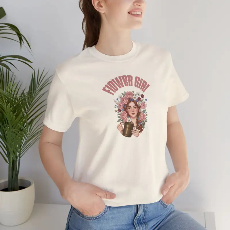Flower Girl Lover Tee - Unisex Cotton Short Sleeve - DipaliZ
