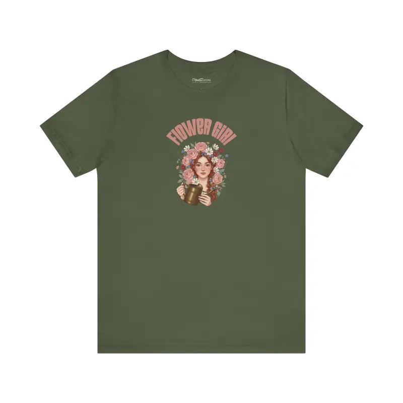 Flower Girl Lover Tee - Unisex Cotton Short Sleeve - DipaliZ