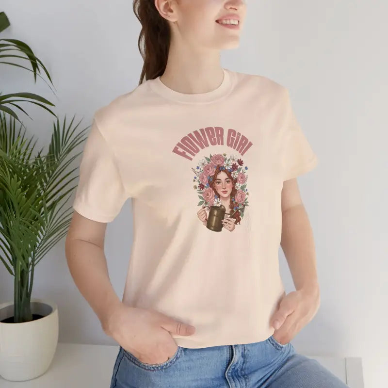 Flower Girl Lover Tee - Unisex Cotton Short Sleeve - DipaliZ