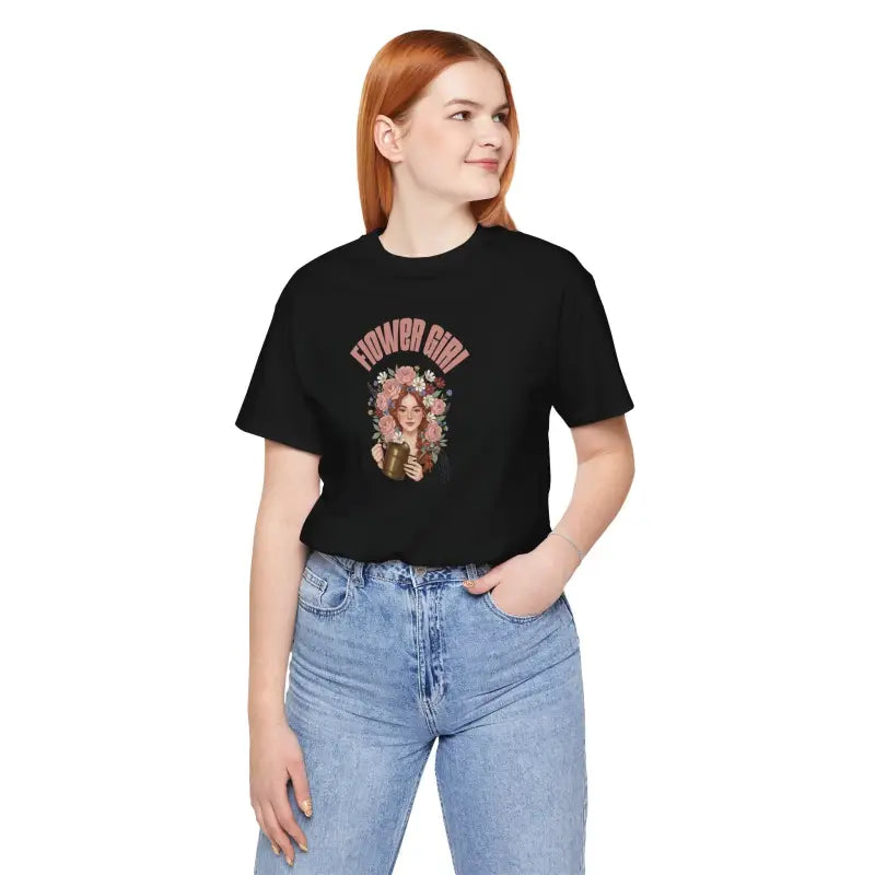Flower Girl Lover Tee - Unisex Cotton Short Sleeve - DipaliZ