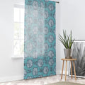 Flower Graphic Window Curtain - Modern Home Decor - DipaliZ