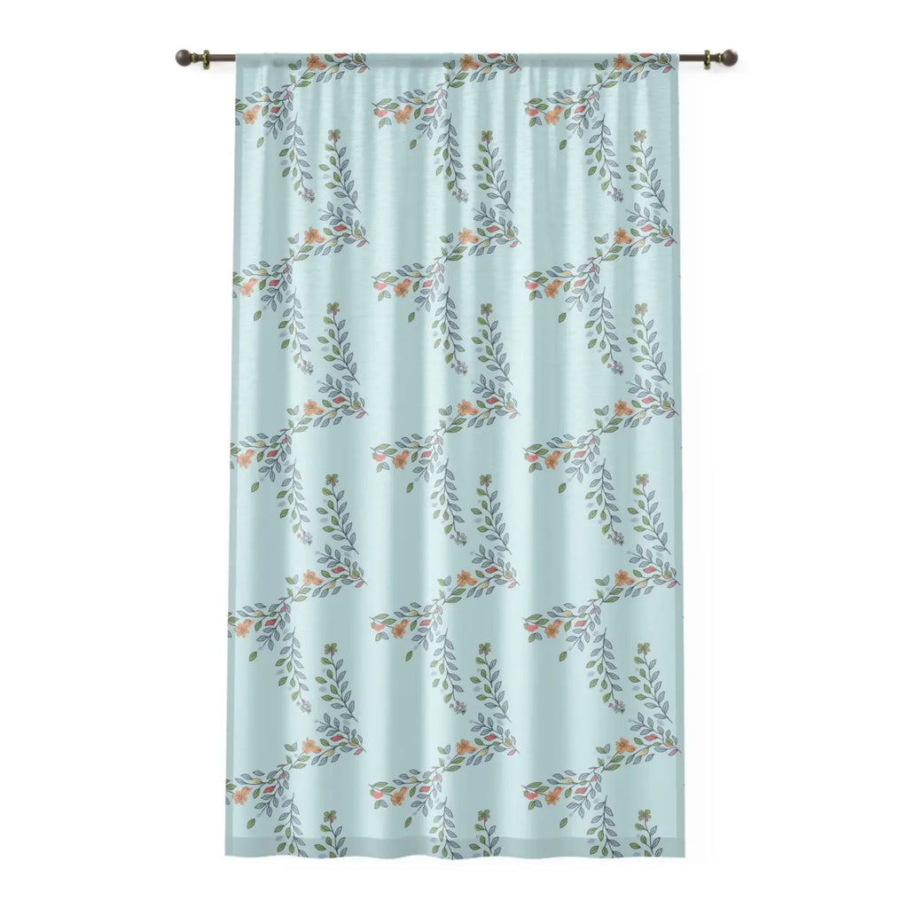 Stylish Leaves Pattern Window Curtains - Nature Inspired - DipaliZ