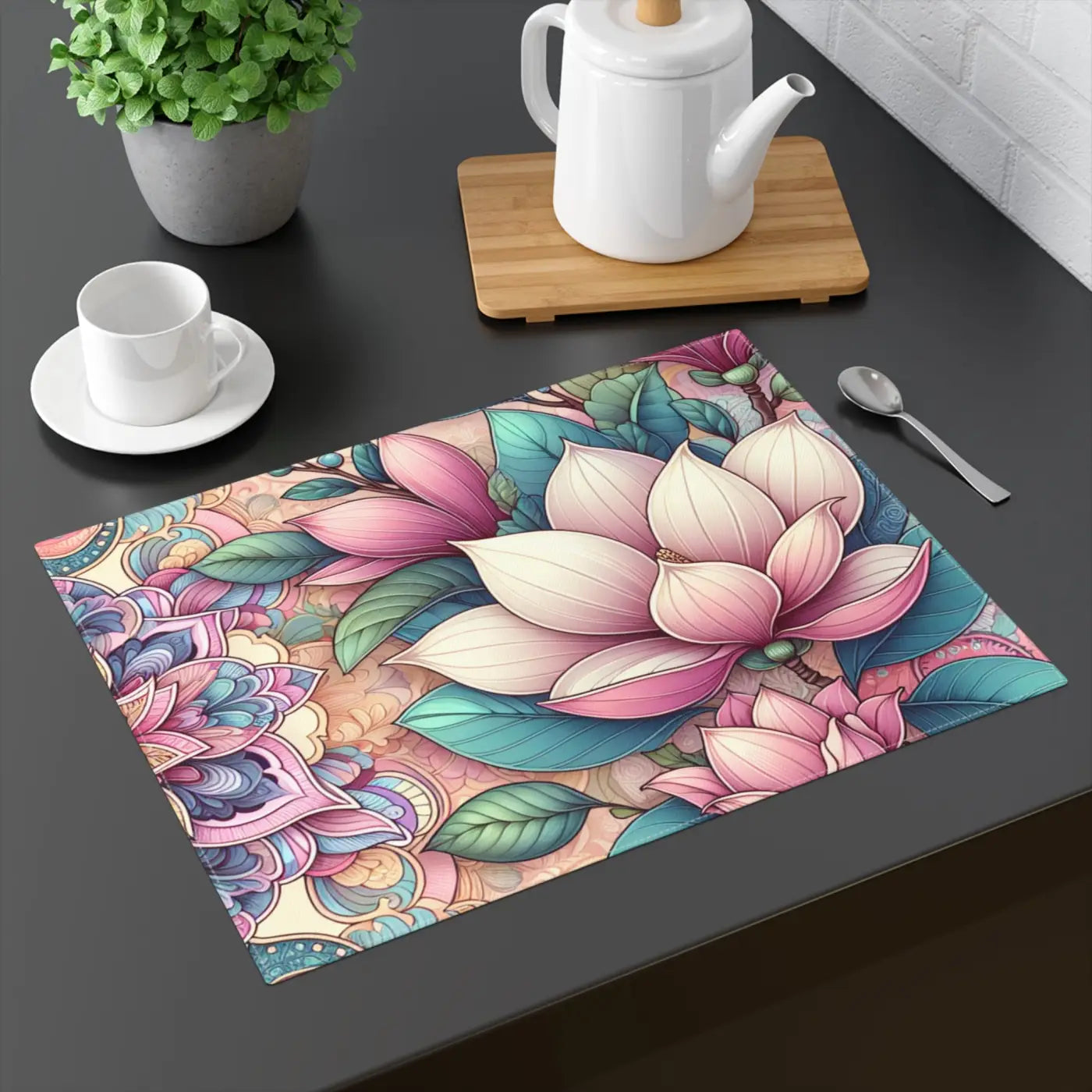 Floral Placemat - Mandala Dining Table Decor - DipaliZ