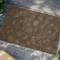 Fun Tufted Coir Coconut Doormat - Floral and Animal Design - DipaliZ