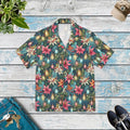 Festive Hawaiian Camp Shirt - Christmas Holiday Style - DipaliZ