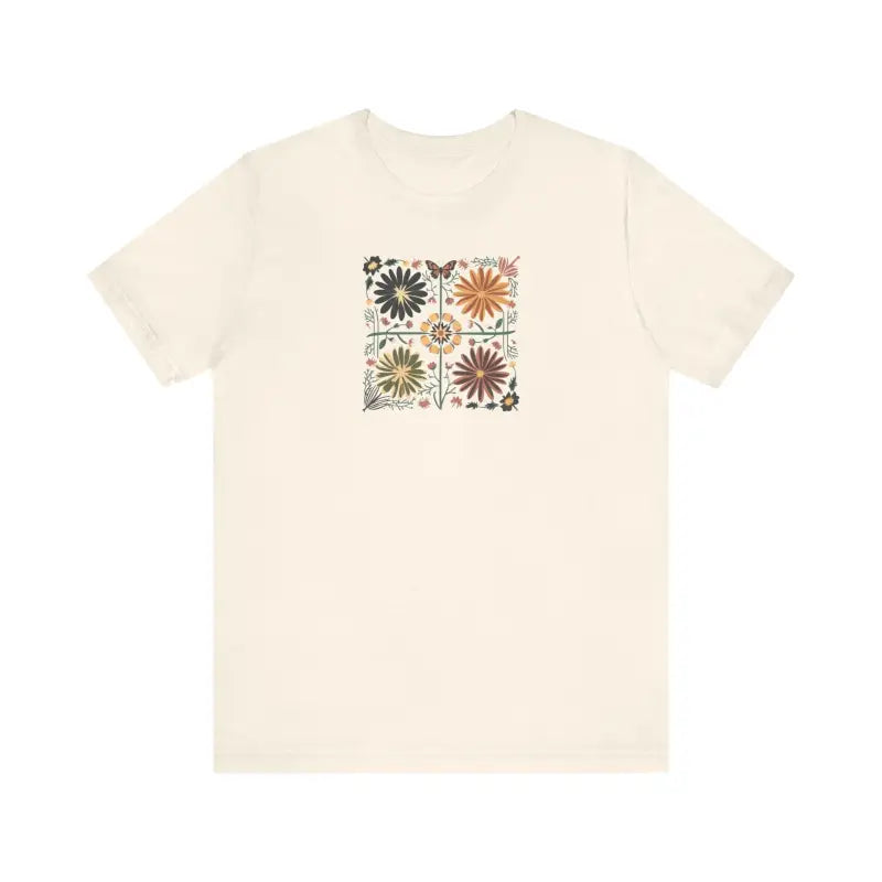 Flowers Cottagecore Jersey Short Sleeve Tee - Unisex Floral - DipaliZ