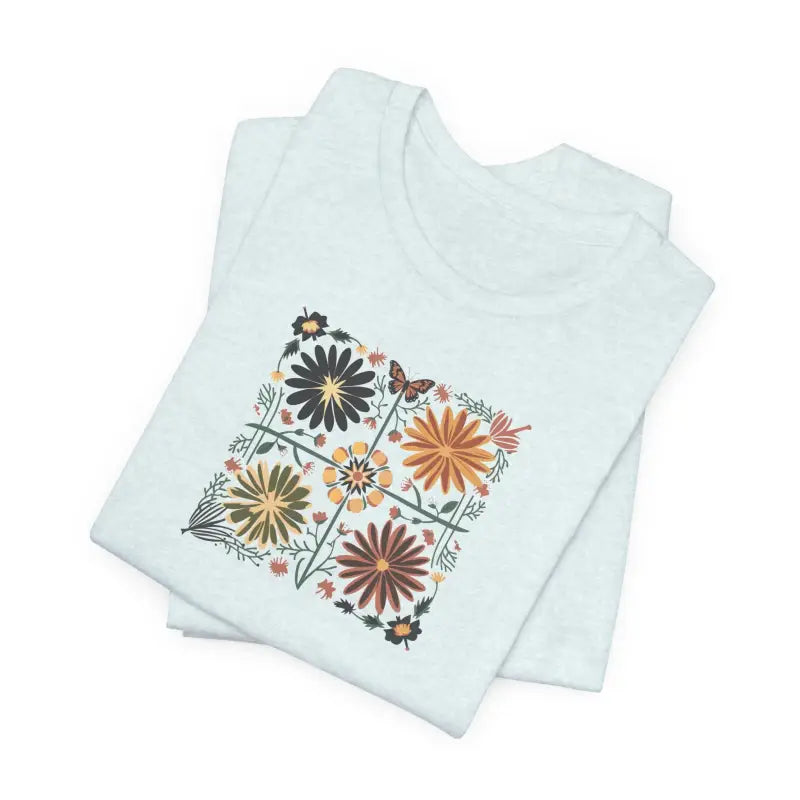 Flowers Cottagecore Jersey Short Sleeve Tee - Unisex Floral - DipaliZ