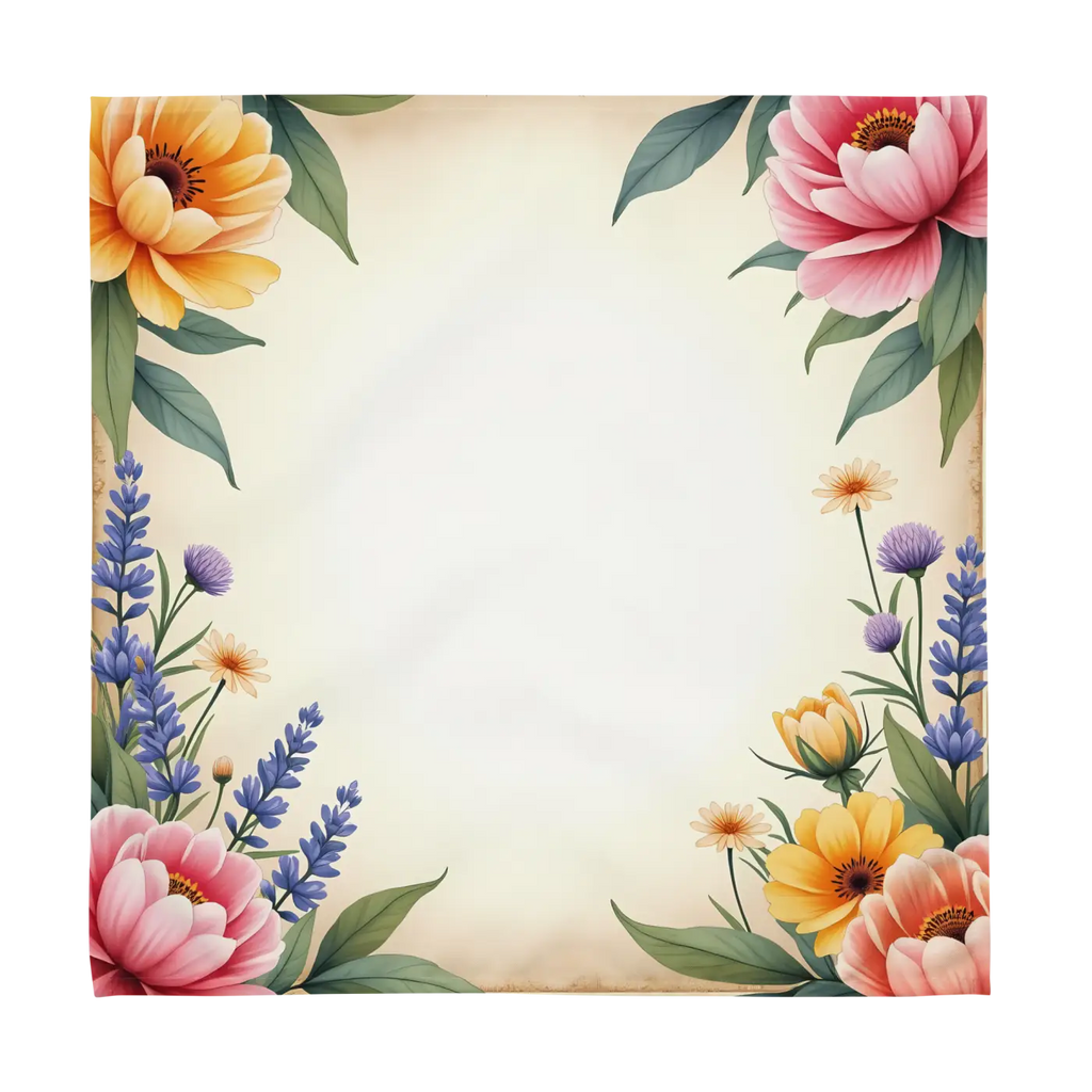 Cloth Napkin Set - Floral Corners Soft Dining Upgrade - DipaliZ