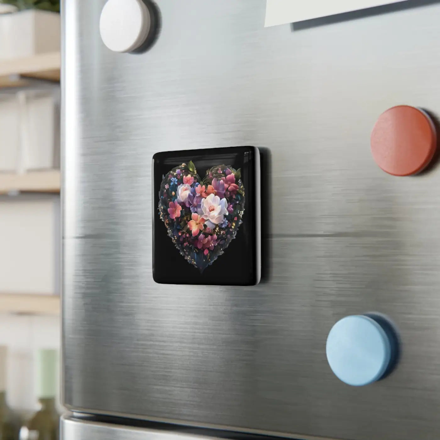 Heart Porcelain Magnet - Chic Kitchen Decor - DipaliZ