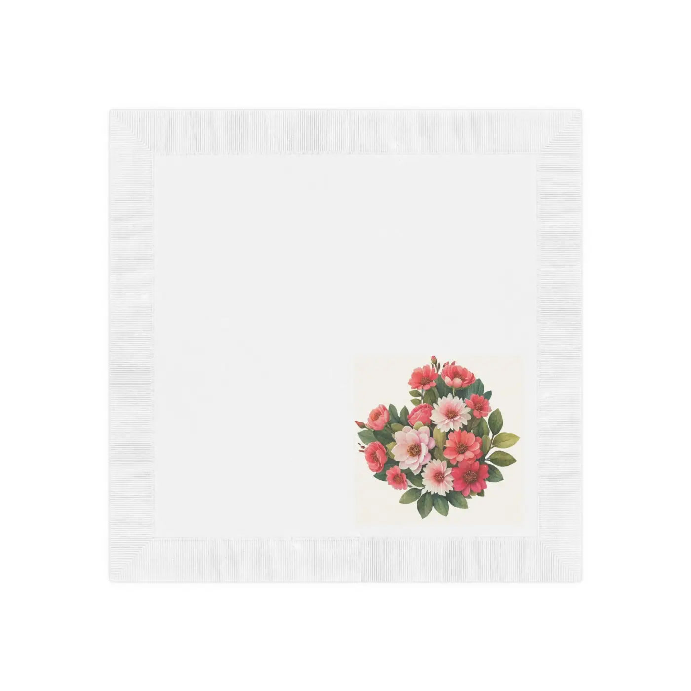White Coined Napkins - Elegant Party Essential - DipaliZ