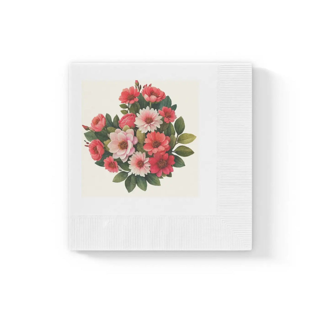 White Coined Napkins - Elegant Party Essential - DipaliZ
