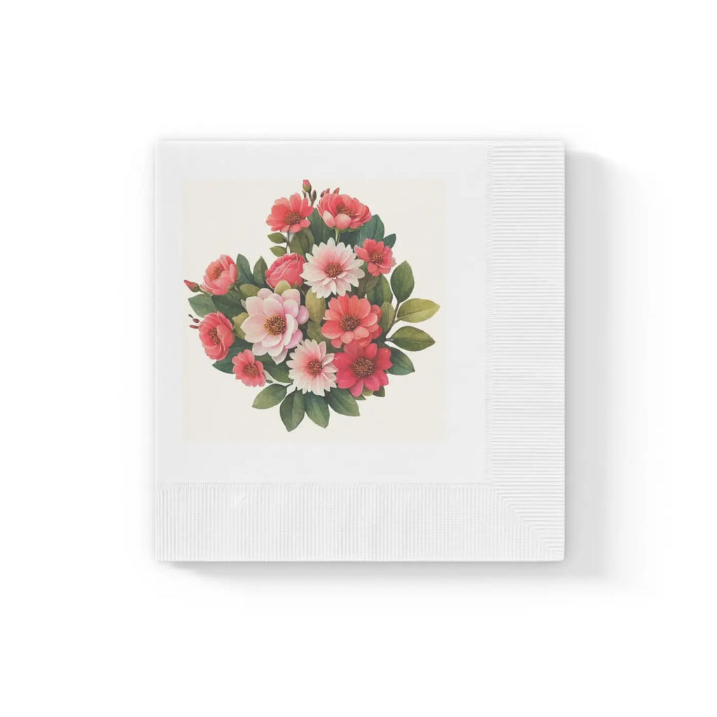 White Coined Napkins - Elegant Party Essential - DipaliZ