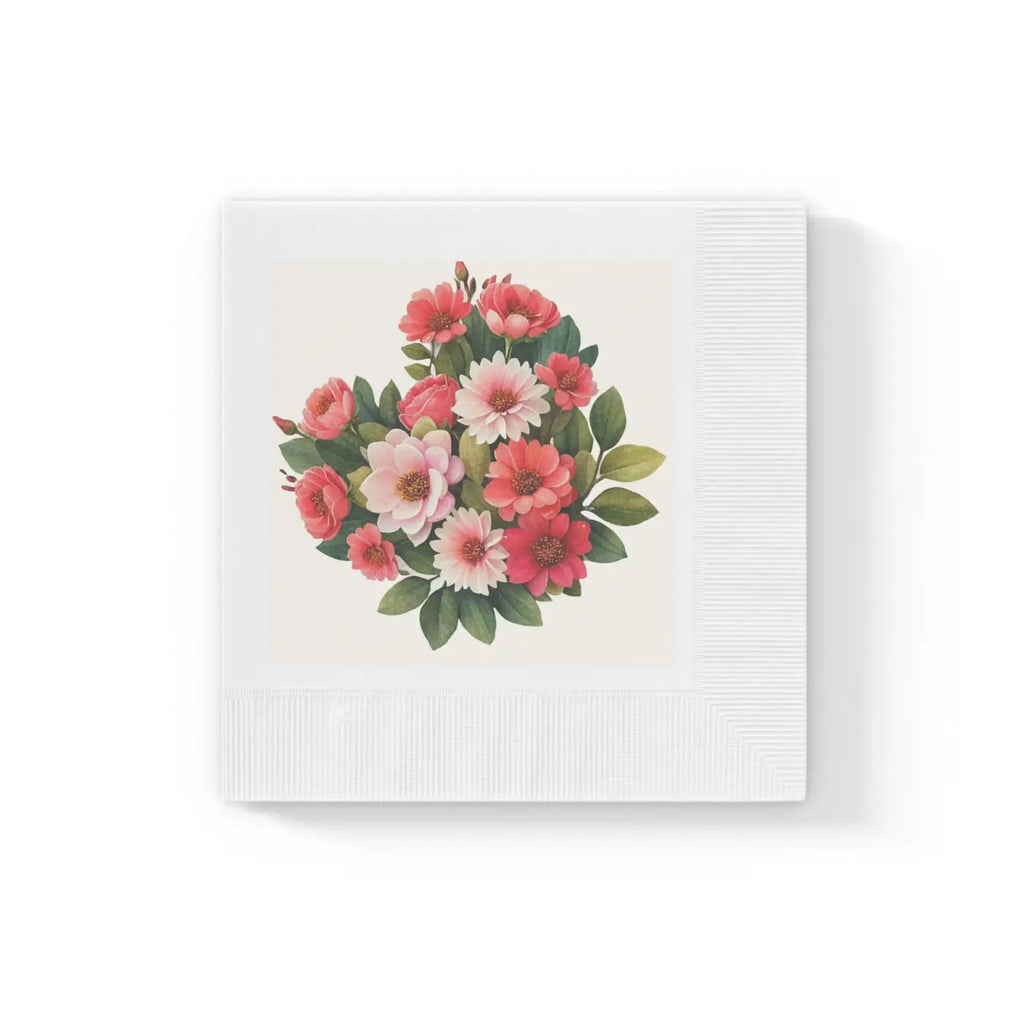 White Coined Napkins - Elegant Party Essential - DipaliZ