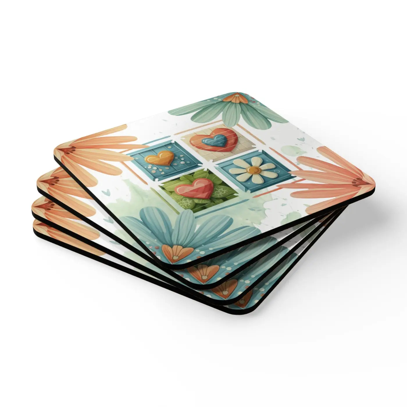 Corkwood Coaster Set - Stylish Drink Protection - DipaliZ