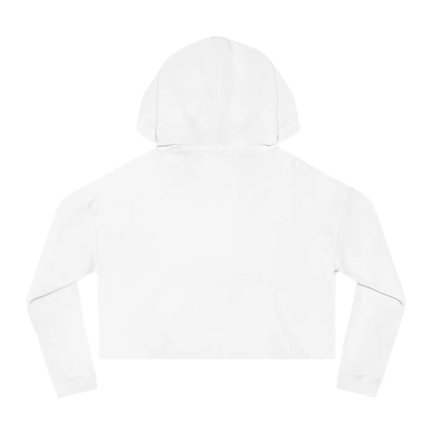 Cropped Hooded Sweatshirt - Floral Hearts Design - DipaliZ