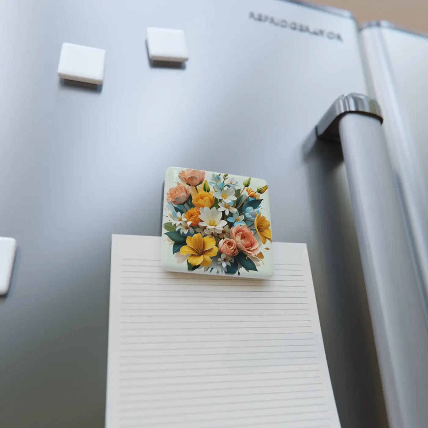 Flowers Porcelain Magnet - Elegant Eco-Friendly Gifts - DipaliZ