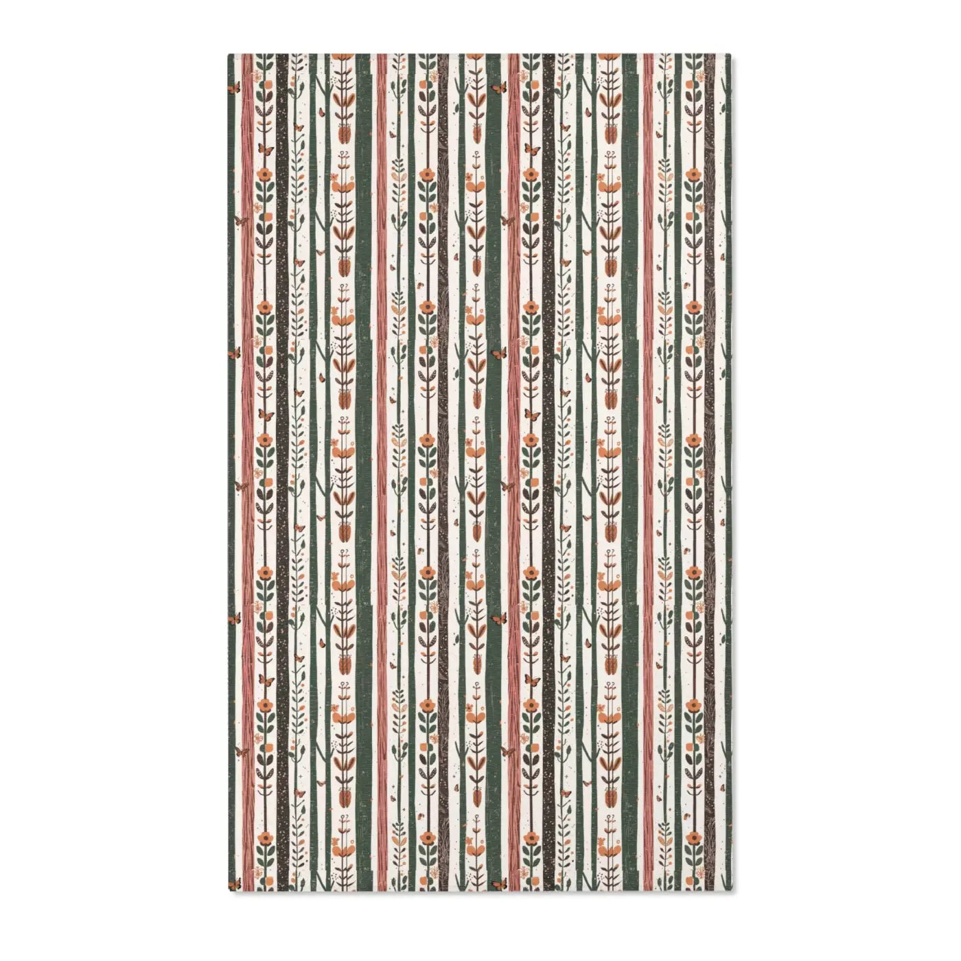 Trees Area Rugs - Floral Design Polyester Chenille - DipaliZ