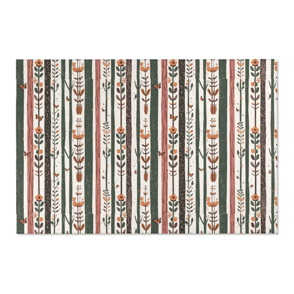 Trees Area Rugs - Floral Design Polyester Chenille - DipaliZ