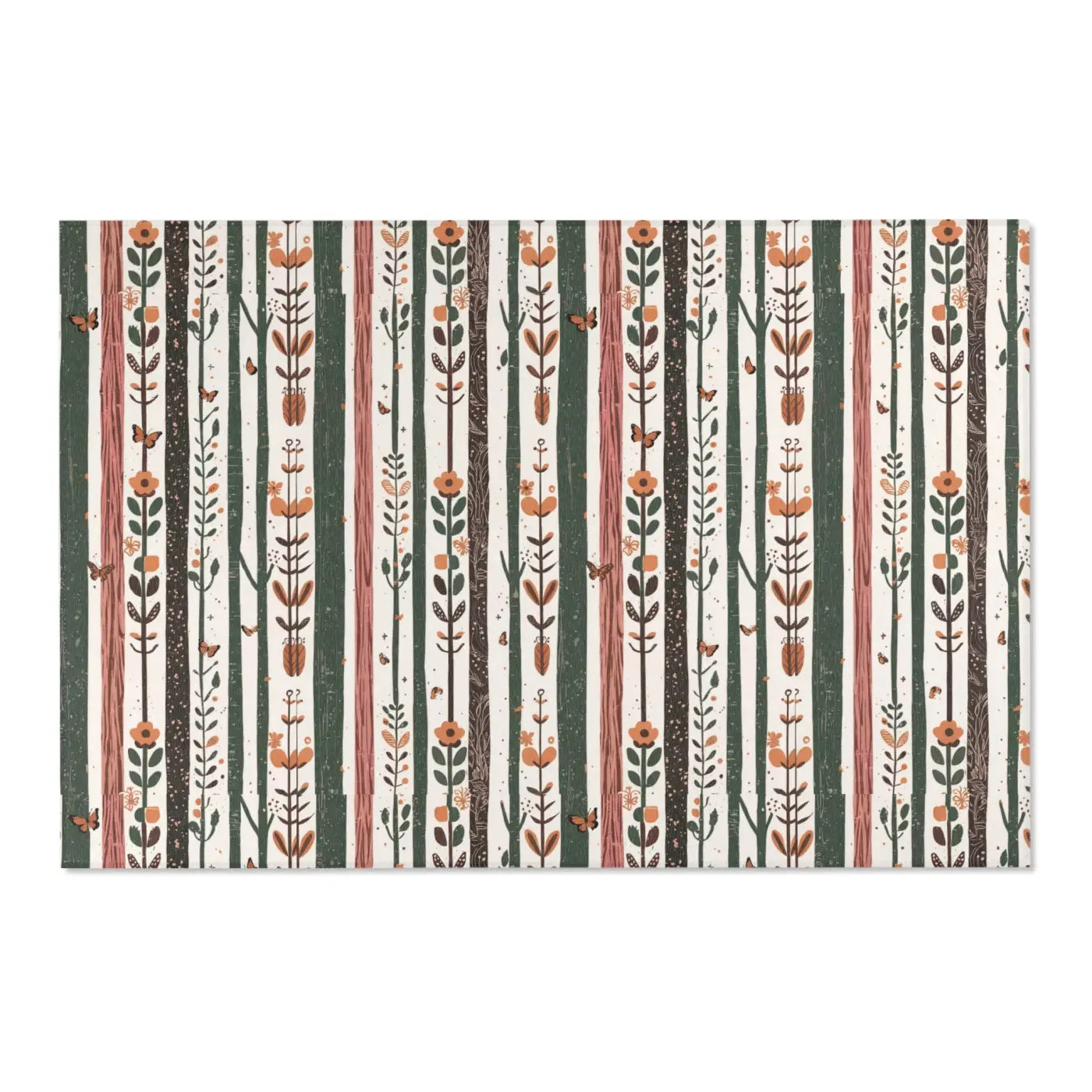 Trees Area Rugs - Floral Design Polyester Chenille - DipaliZ