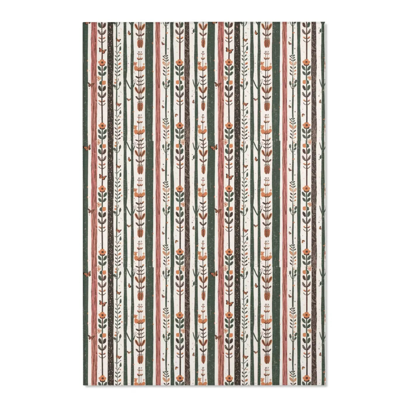 Trees Area Rugs - Floral Design Polyester Chenille - DipaliZ