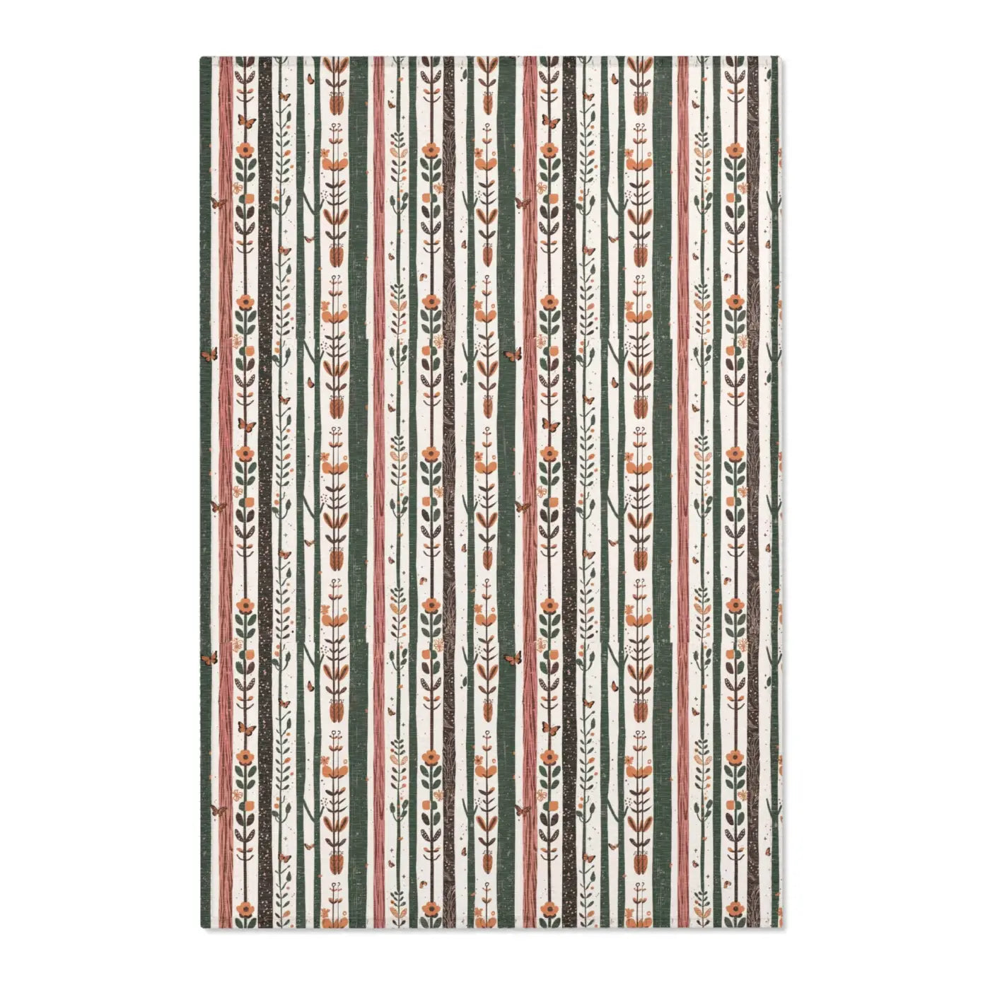Trees Area Rugs - Floral Design Polyester Chenille - DipaliZ