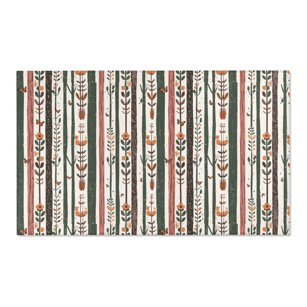 Trees Area Rugs - Floral Design Polyester Chenille - DipaliZ