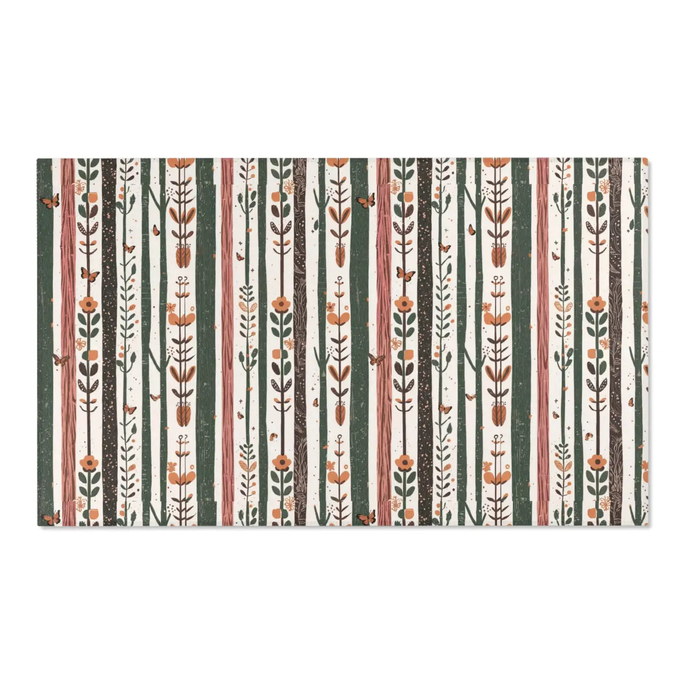Trees Area Rugs - Floral Design Polyester Chenille - DipaliZ