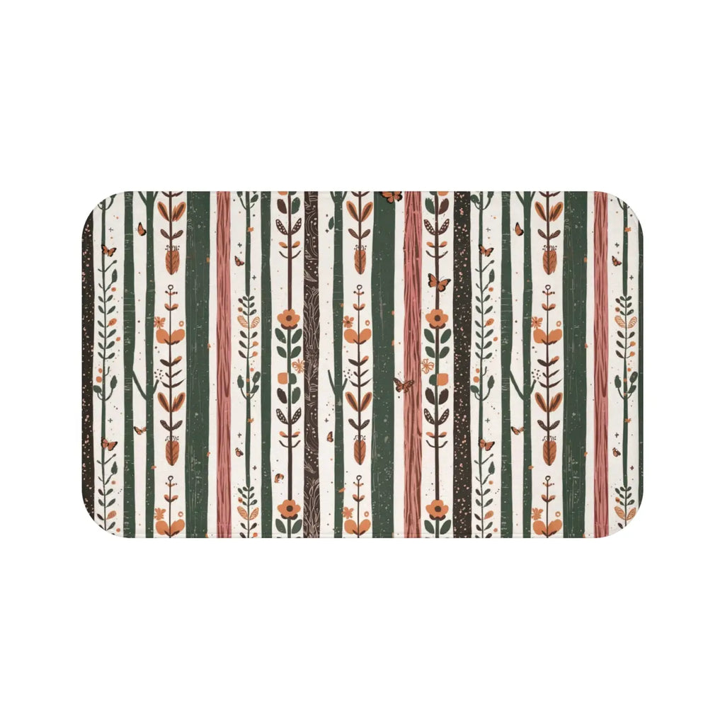 Stylish Bath Mat - Abstract Pattern with Anti-Slip Backing - DipaliZ