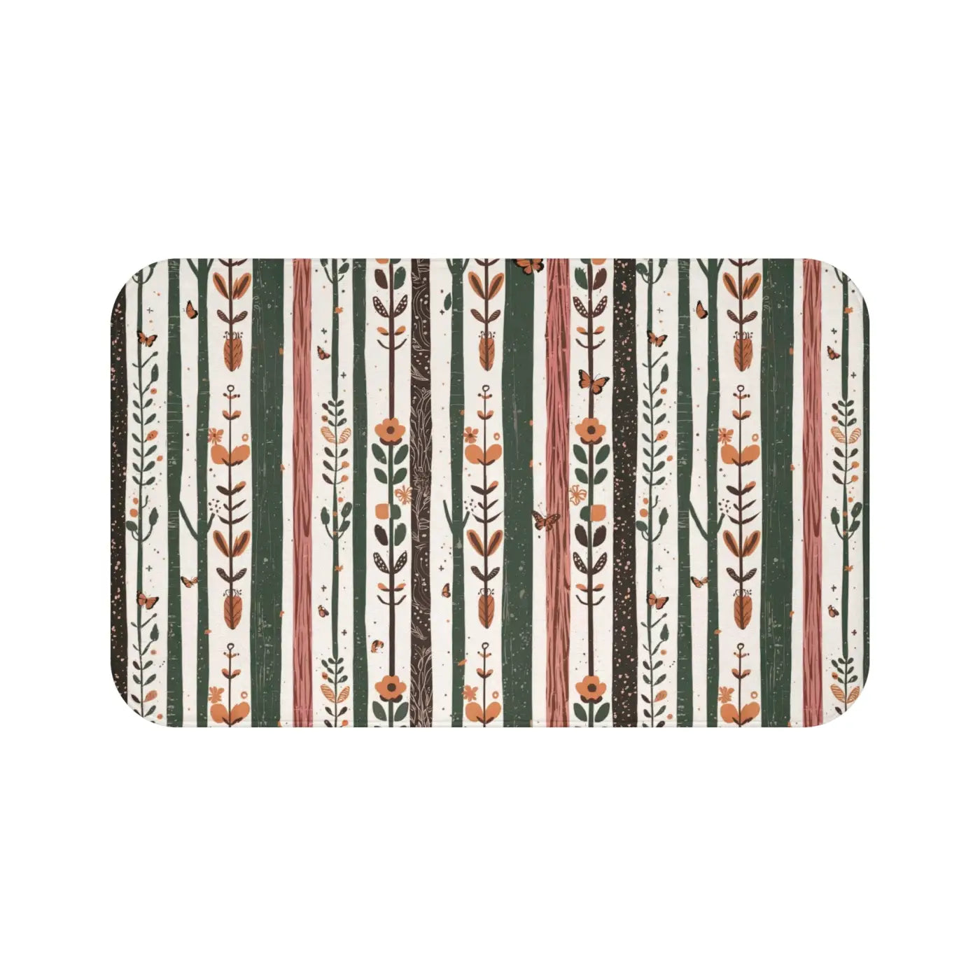Stylish Bath Mat - Abstract Pattern with Anti-Slip Backing - DipaliZ