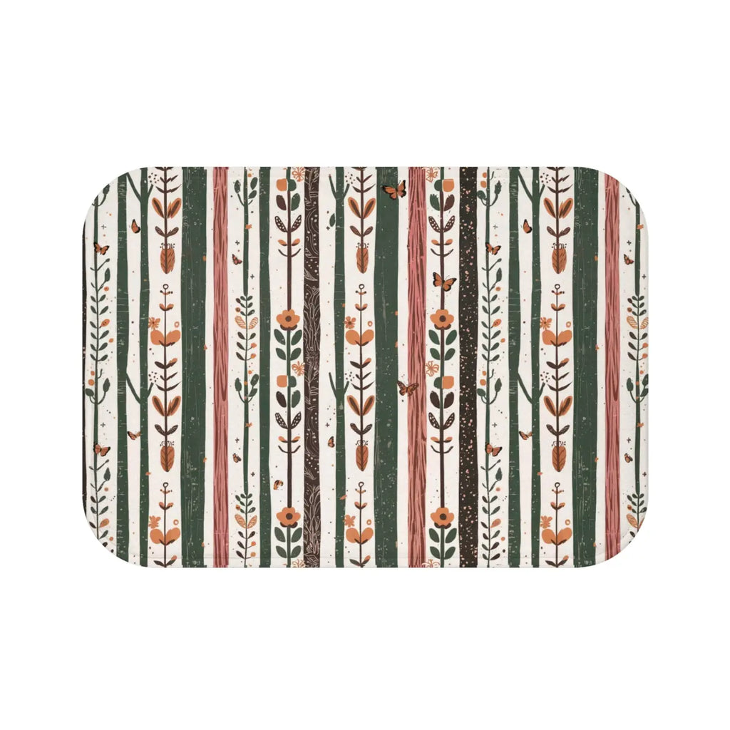 Stylish Bath Mat - Abstract Pattern with Anti-Slip Backing - DipaliZ