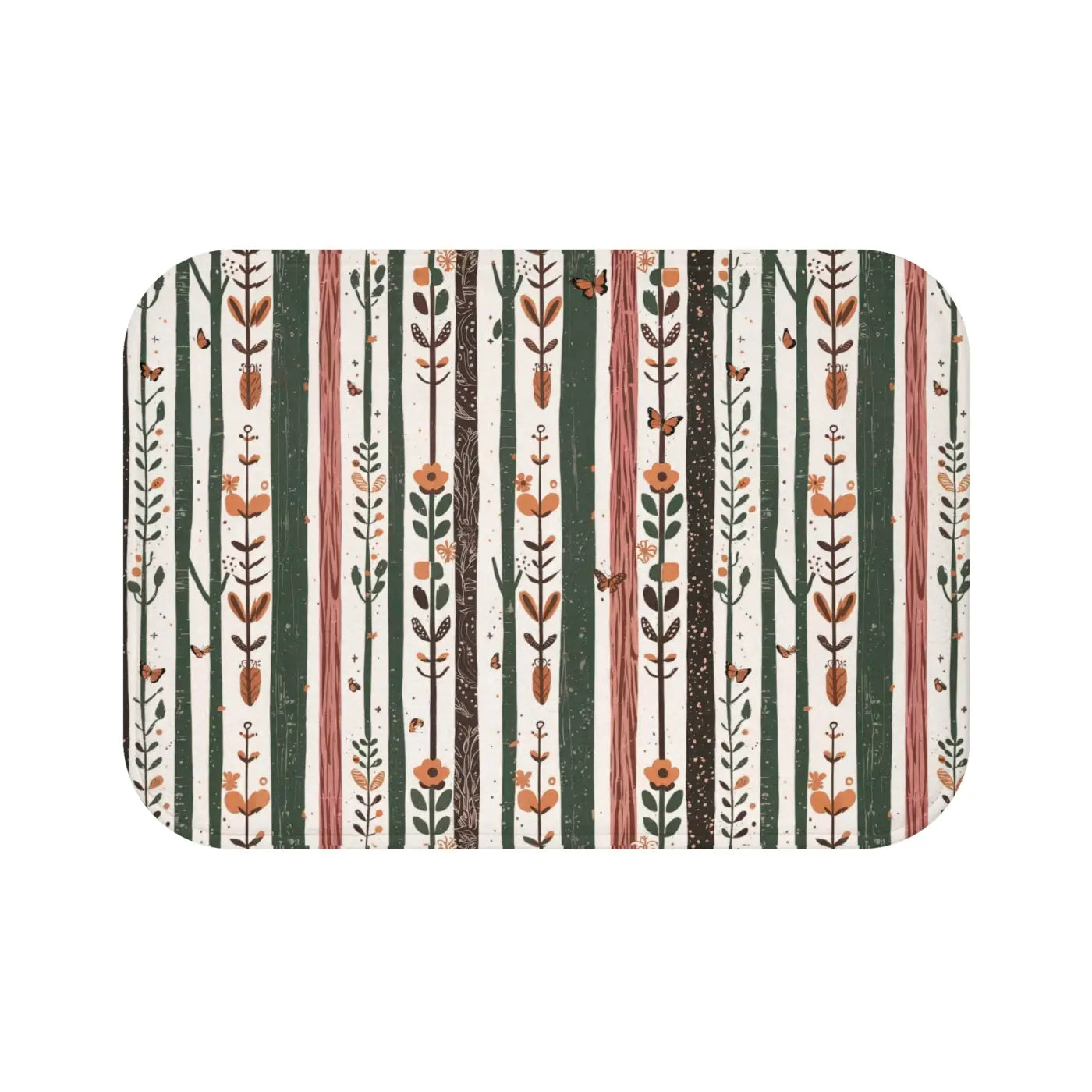 Stylish Bath Mat - Abstract Pattern with Anti-Slip Backing - DipaliZ
