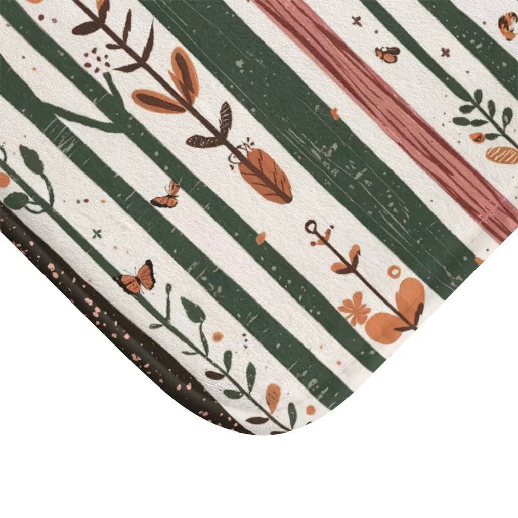 Stylish Bath Mat - Abstract Pattern with Anti-Slip Backing - DipaliZ