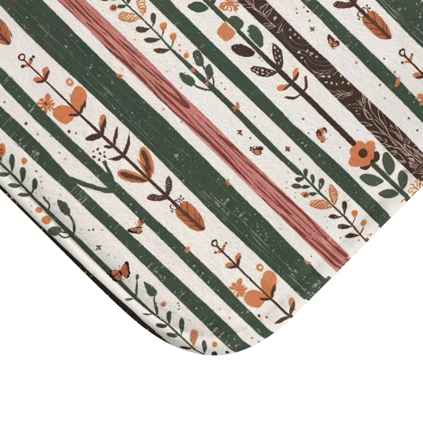 Stylish Bath Mat - Abstract Pattern with Anti-Slip Backing - DipaliZ