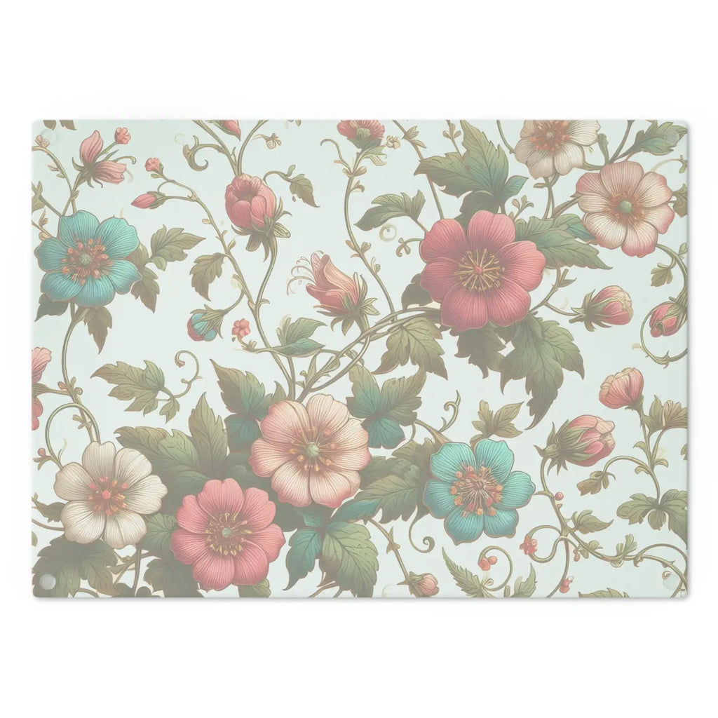 Vibrant Floral Vine Cutting Board - Kitchen Art - DipaliZ