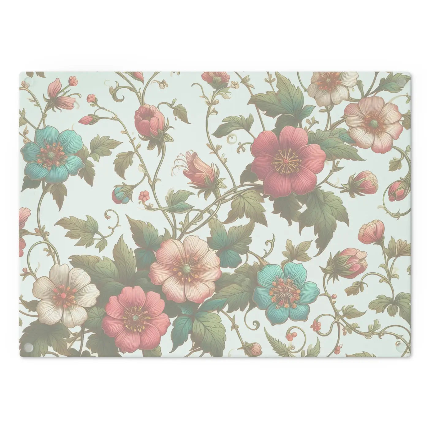 Vibrant Floral Vine Cutting Board - Kitchen Art - DipaliZ