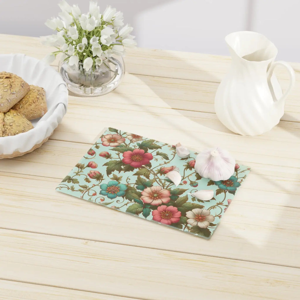 Vibrant Floral Vine Cutting Board - Kitchen Art - DipaliZ
