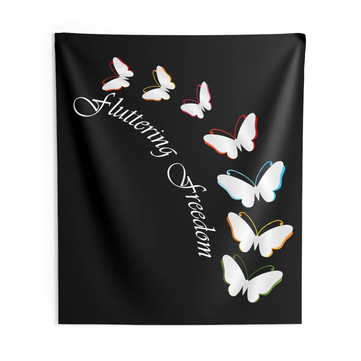 Vibrant Butterfly Wall Tapestry - Polyester Indoor Wall Art - DipaliZ