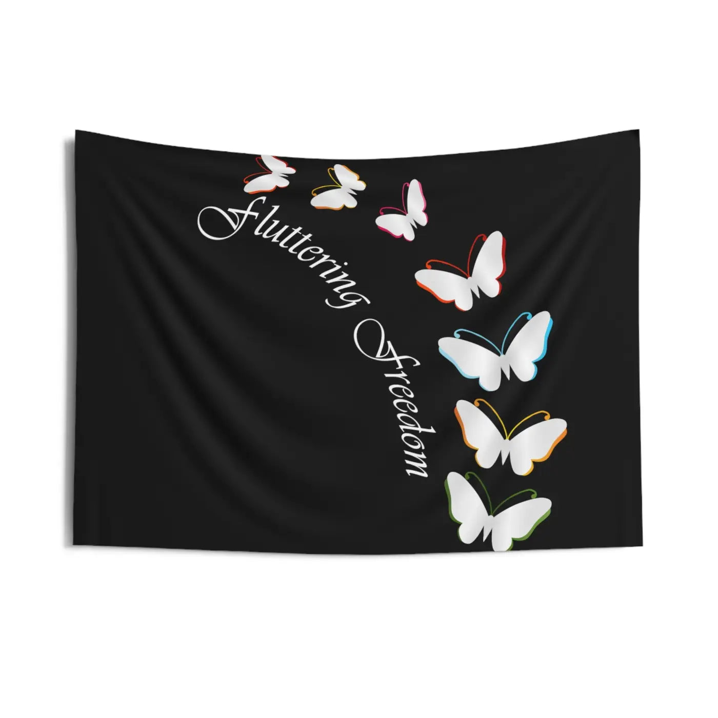 Vibrant Butterfly Wall Tapestry - Polyester Indoor Wall Art - DipaliZ