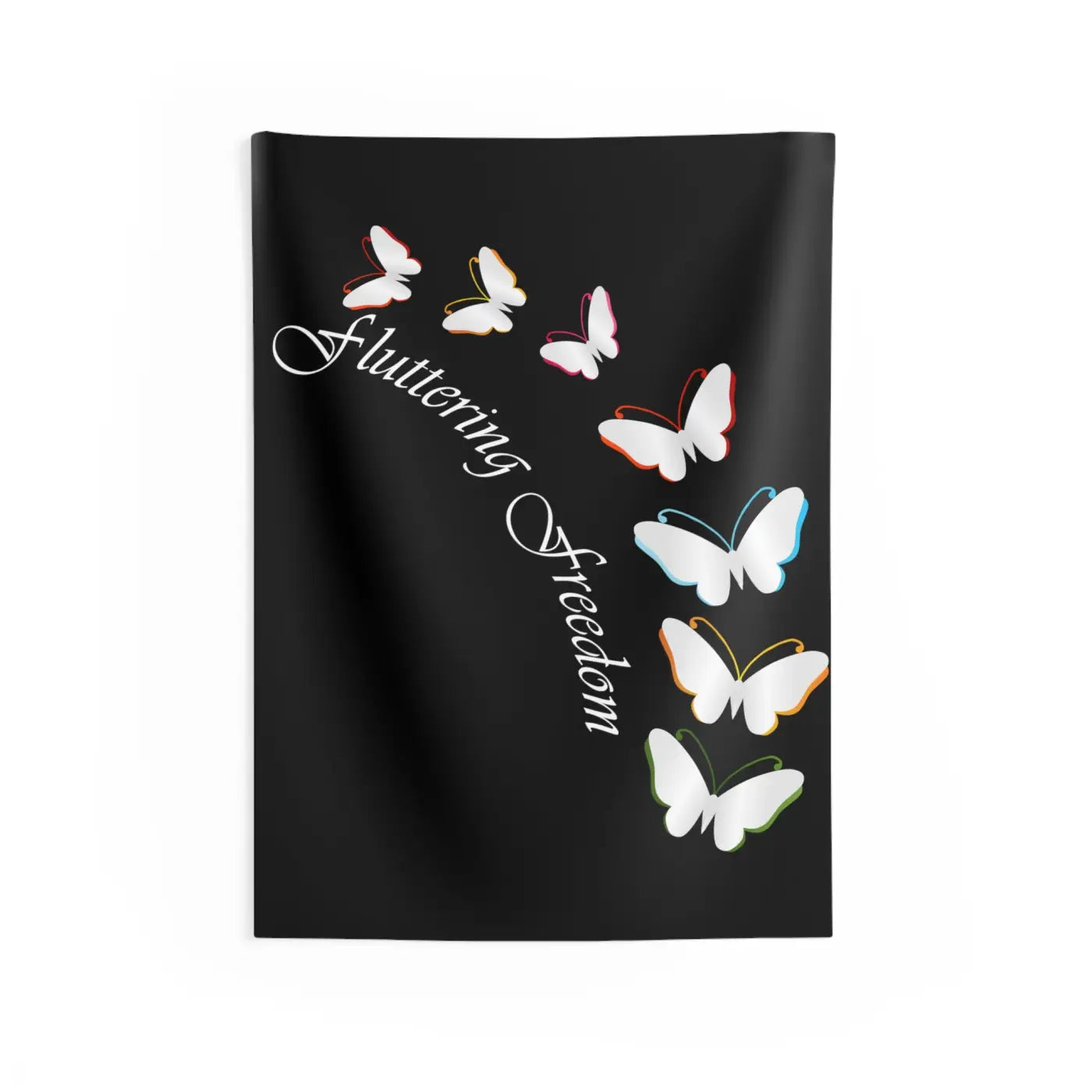 Vibrant Butterfly Wall Tapestry - Polyester Indoor Wall Art - DipaliZ