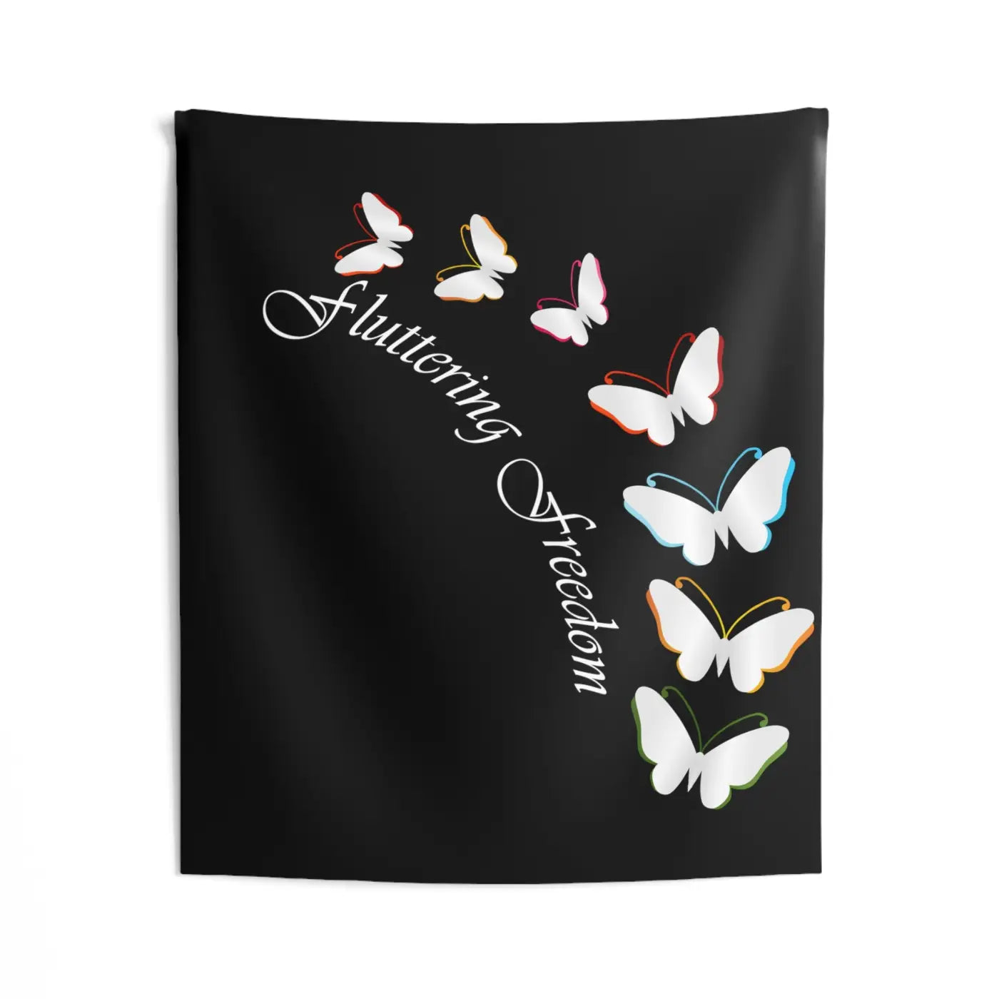 Vibrant Butterfly Wall Tapestry - Polyester Indoor Wall Art - DipaliZ