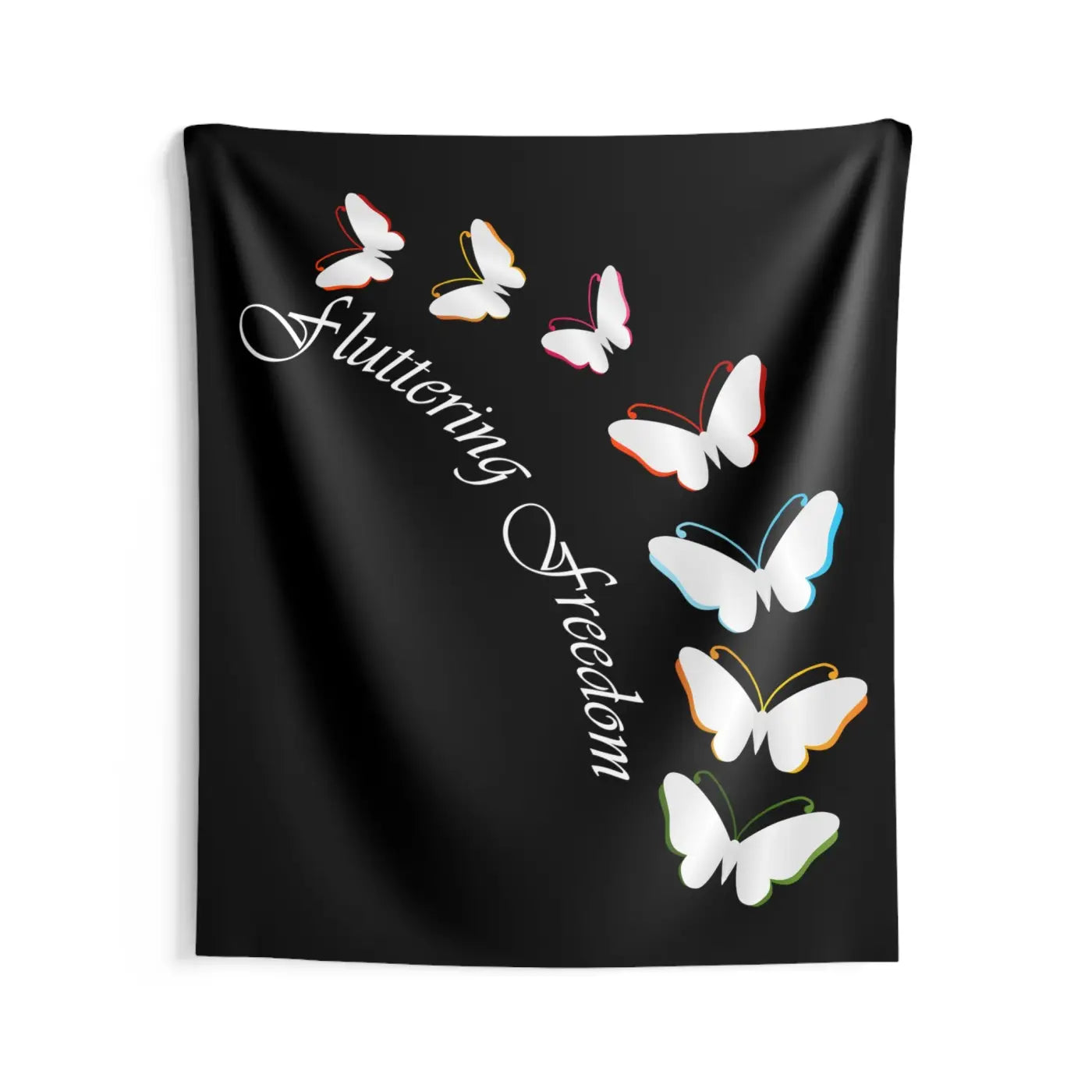 Vibrant Butterfly Wall Tapestry - Polyester Indoor Wall Art - DipaliZ